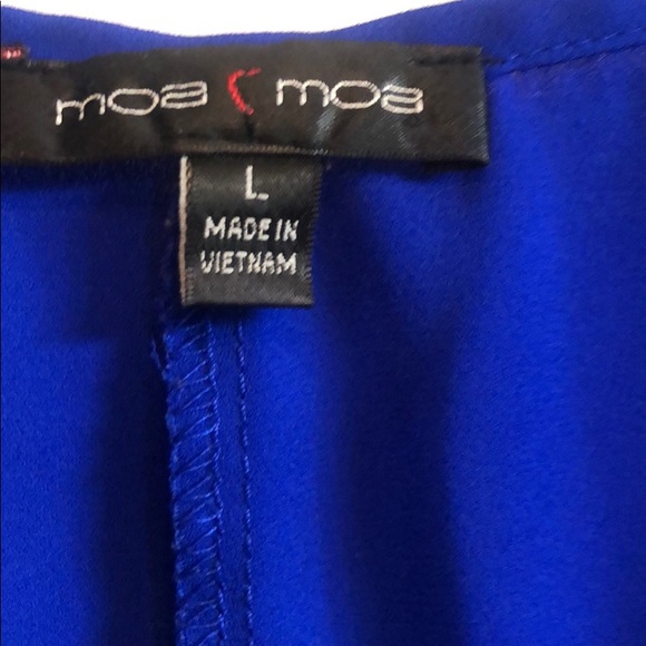 Gorgeous Cobalt Blue Cold Shoulder Top - Picture 2 of 2